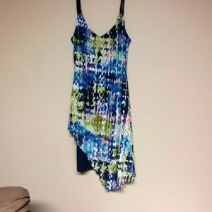 ⬇️ 🇨🇦BCNL Designs colourful abstract sun dress